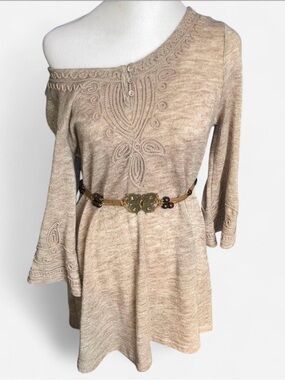 Embroidered Knit Dress